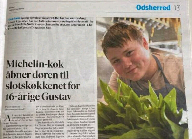 Gustav fik en unik mulighed i et anerkendt køkken