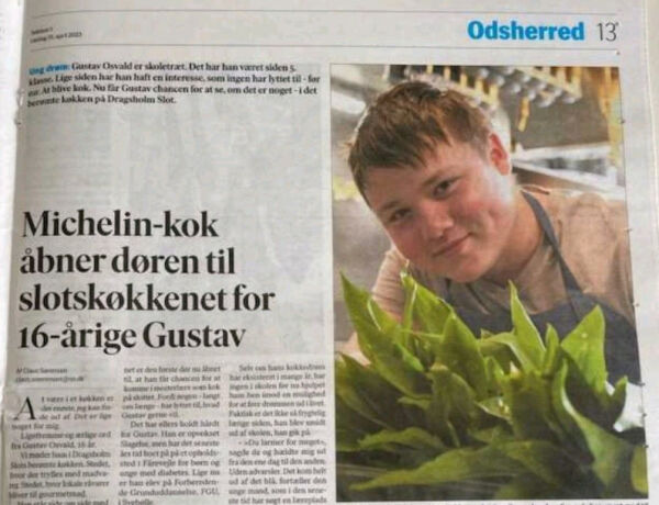 Gustav fik en unik mulighed i et anerkendt køkken
