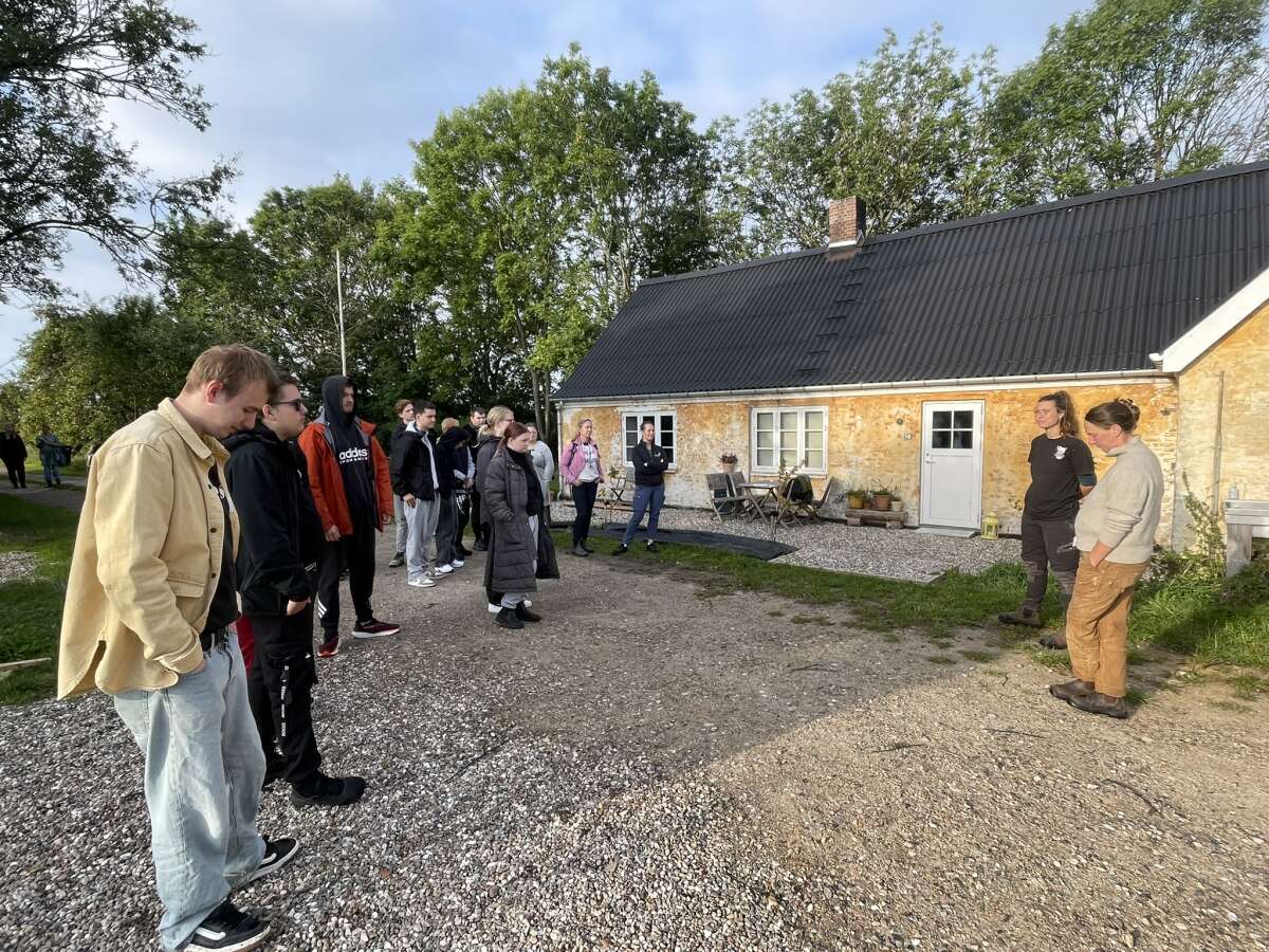 Elever hører om gårdlivet